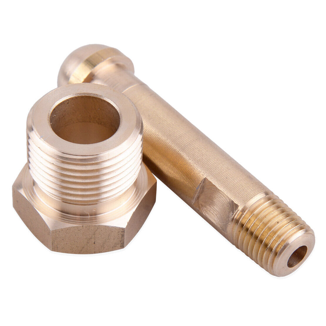Brass Nut And 3" Nipple Regulator Helium Argon Nitrogen Inlet Bottle Fittings Li