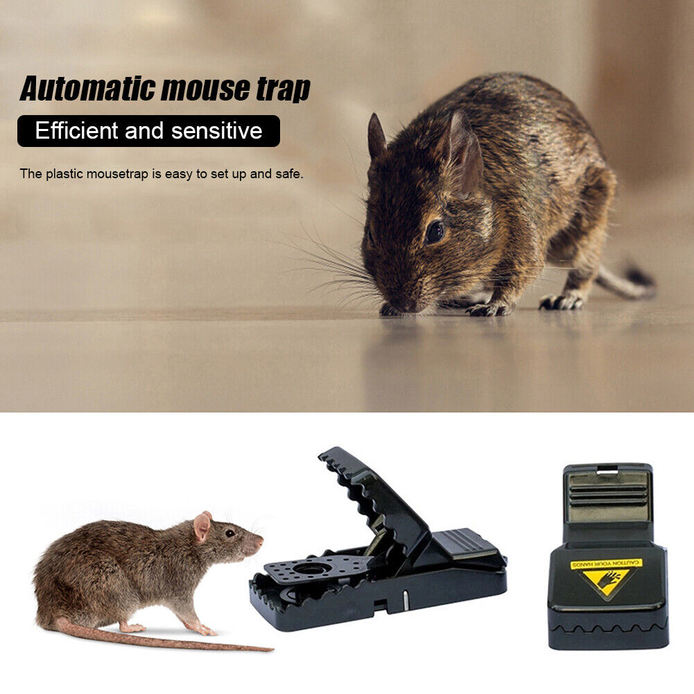 6pcs Reusable Plastic Mouse Trap Mice Catching Rats Control Rodent Catcher