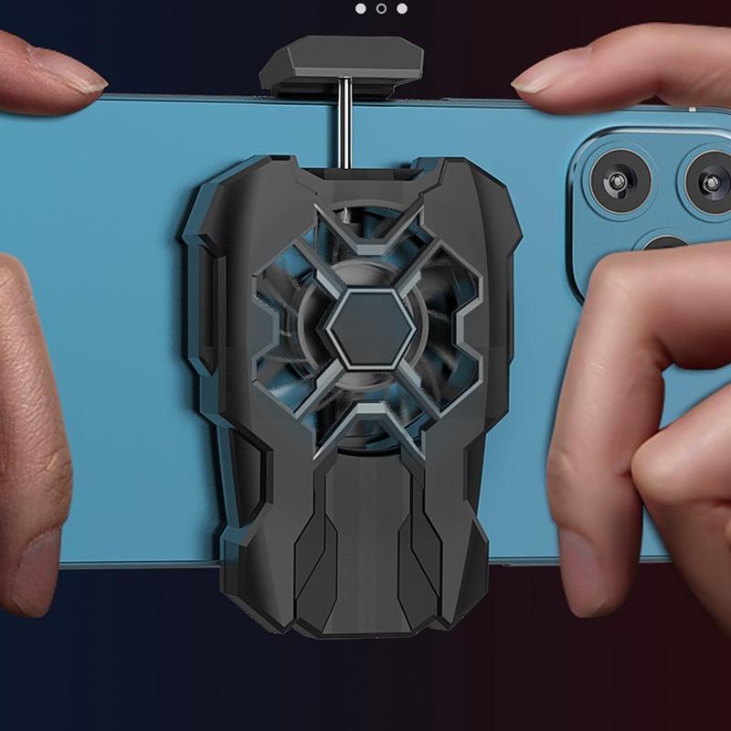 Game Phone Cooling Fan Practical Radiator Heat Sink with Anti-slip Silicone Pads