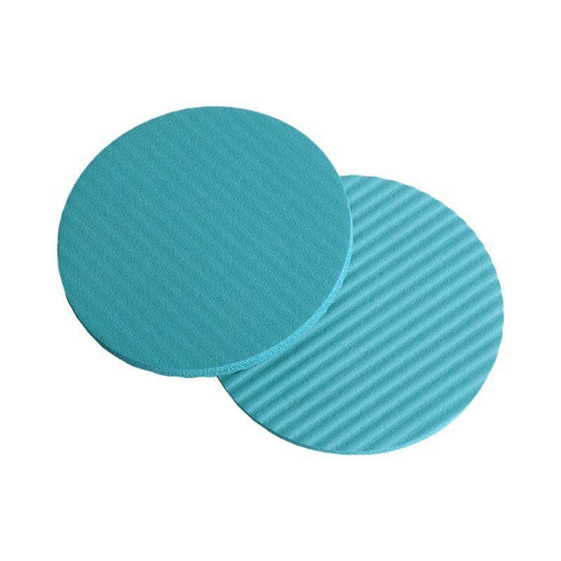 2pcs Flat Support Pad Elbow Knee Wrist Protection Yoga Fitness Nonslip Round Mat