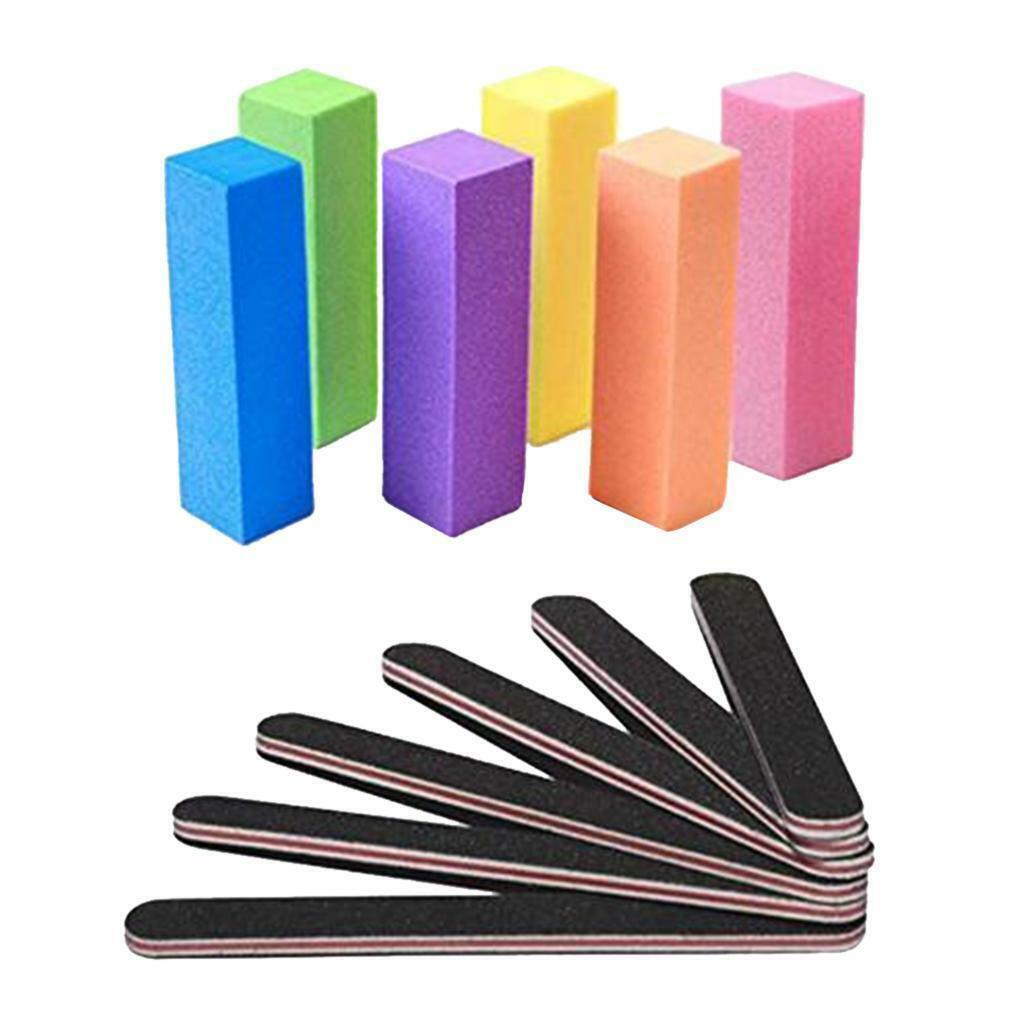 12pcs 4-Sided  Polish  Sponge Buffer Block Nails  Sponge