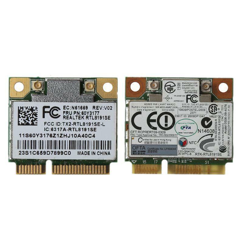 RTL8191se Half PCI-E Wireless Wifi Card Module FRU 43Y6553 60Y3177 for IBM X200S