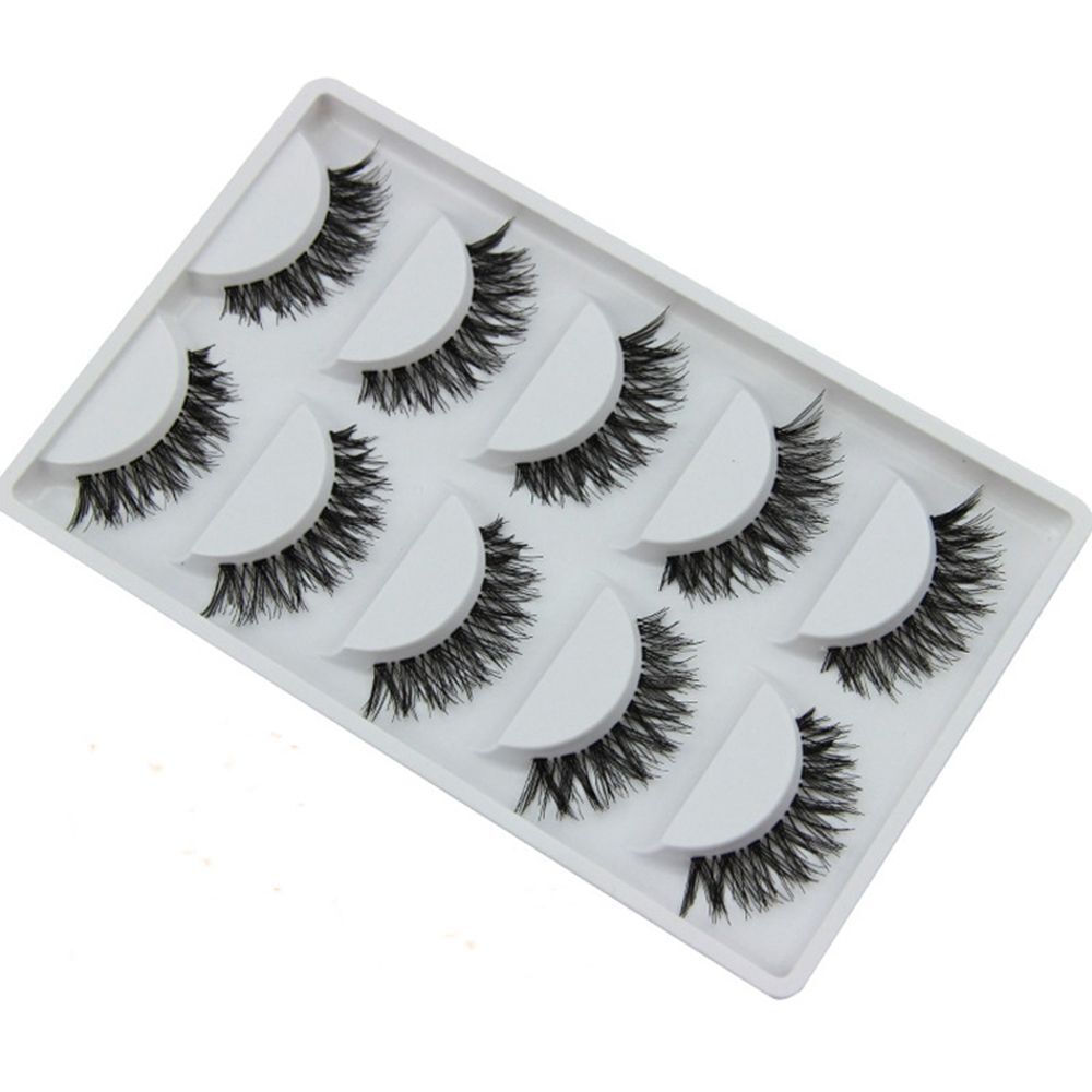 5 Pairs Fashion Long Soft Natural Cosmetic False Eyelash Eye Lashes Extension