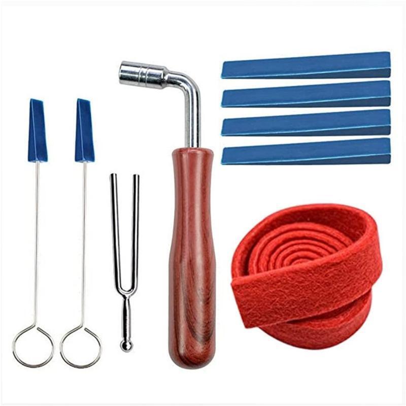 Multipurpose Compact Piano Tuning Lever Tool Kit Mute Hammer Set for Maintain 9x