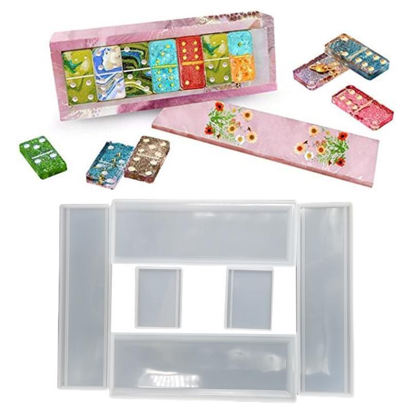 Aroma Plaster Silicone Mold Handicrafts Mold Handmade Domino Storage Box Mold