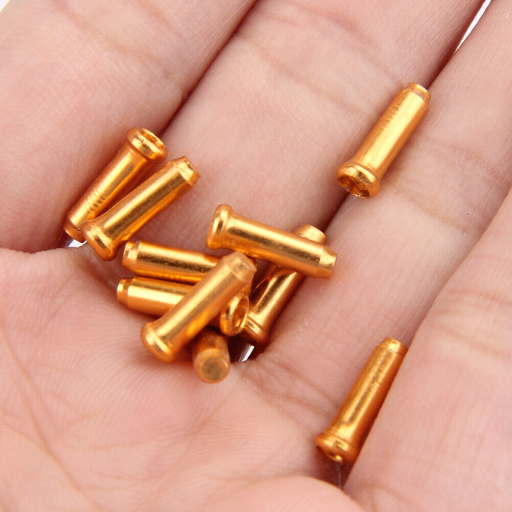50pcs Aluminum Bike Bicycle Brake Shifter Inner Cable Tips Wire End Cap