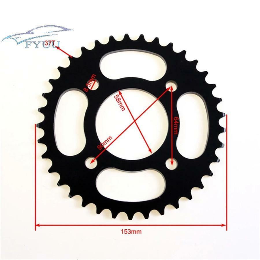 1pc 37T Rear Sprocket 420 Chain 58mm For  Pit Dirt Bike CRF XR SSR 50cc 70cc