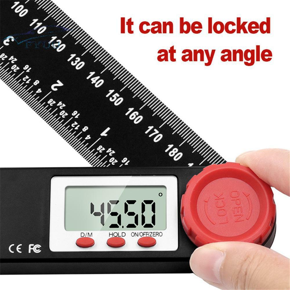 Digital Display Angle Ruler Universal Spirit Level Square Ruler Woodworking Tool