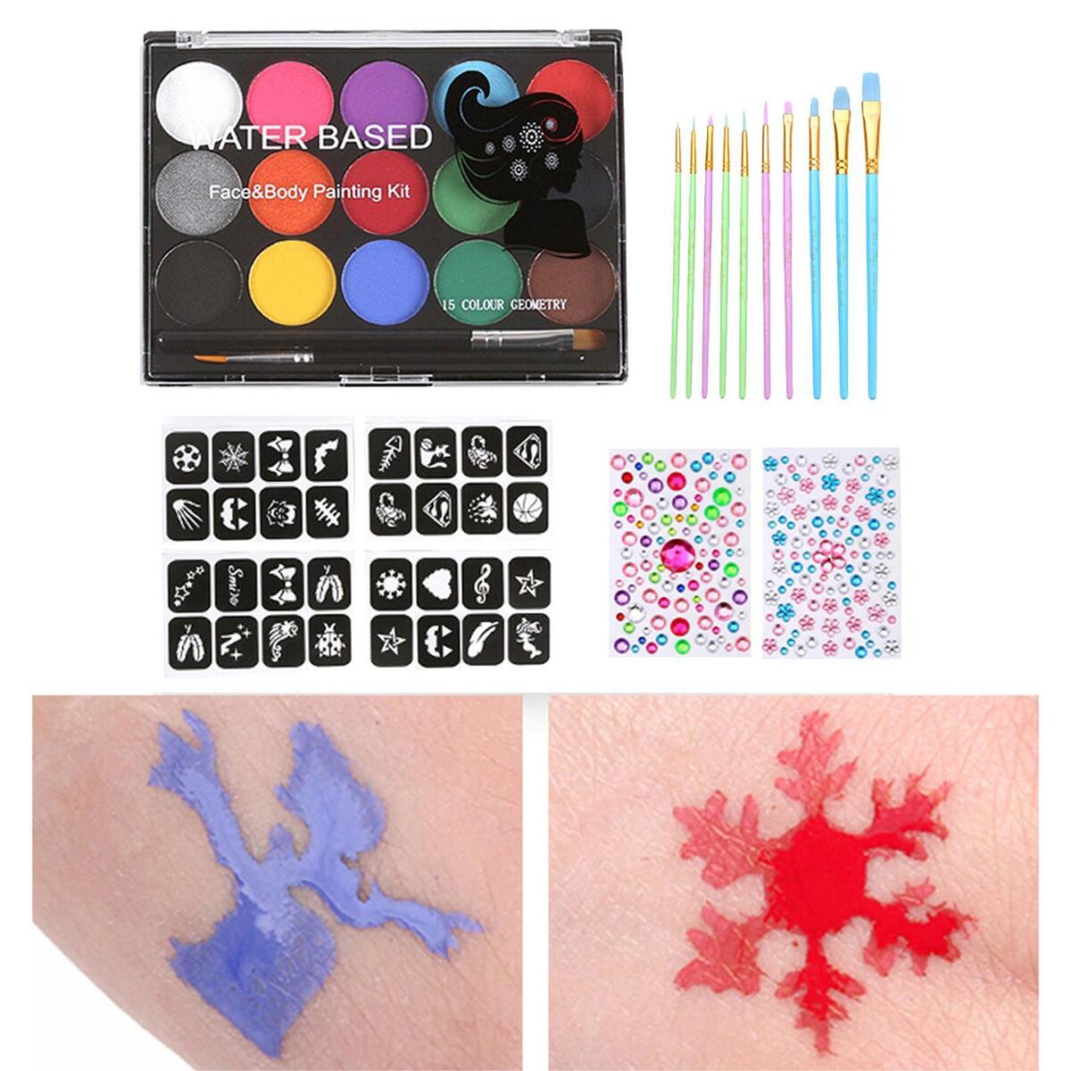 Body Painting Glowing Washable  Paint for   Playing Holiday