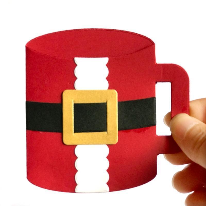 Christmas Mug Metal Cutting Dies Stencil DIY Scrapbooking Album Paper Card Mold