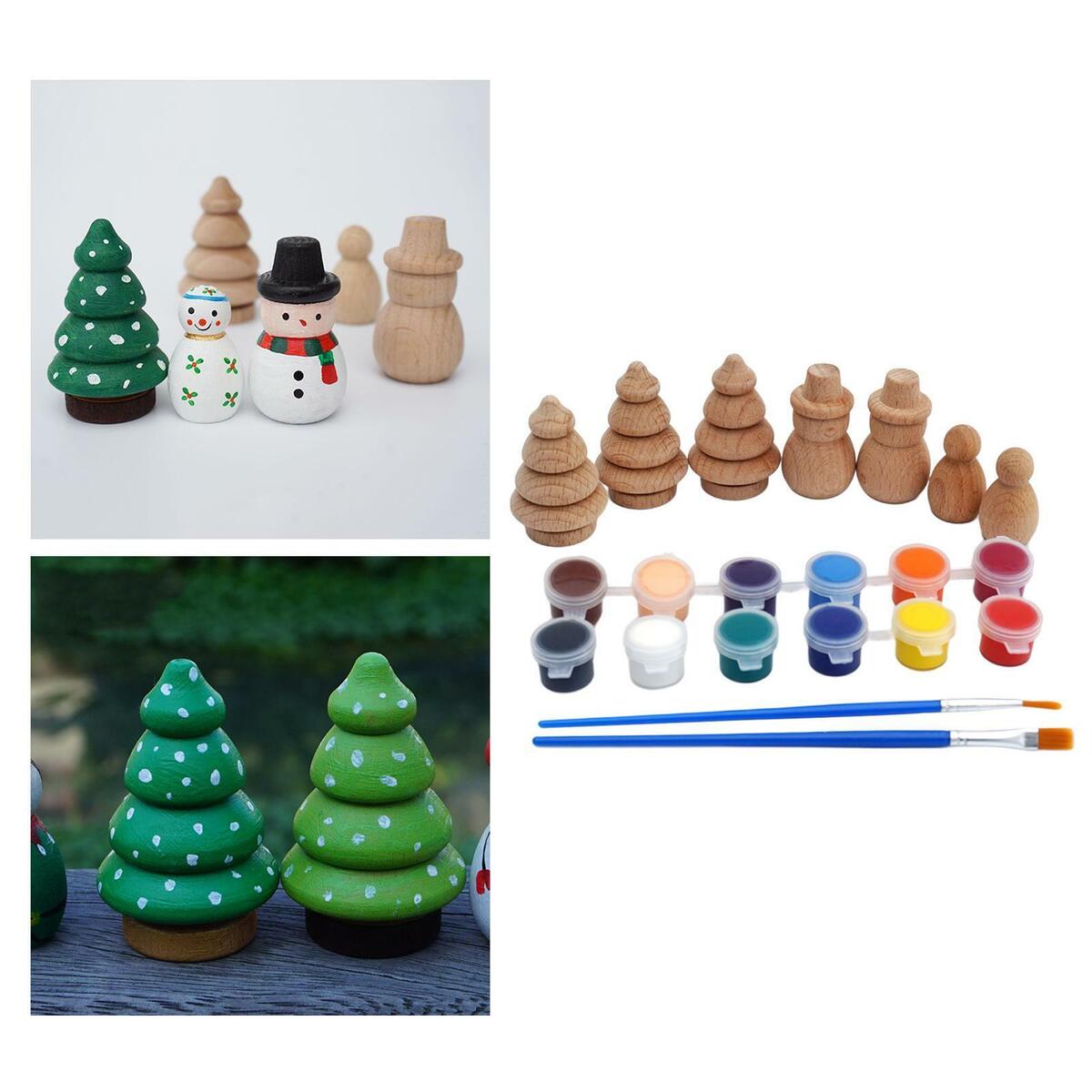 DIY Graffiti   Painted Art Crafts Snowman for Children Baby Toddlers