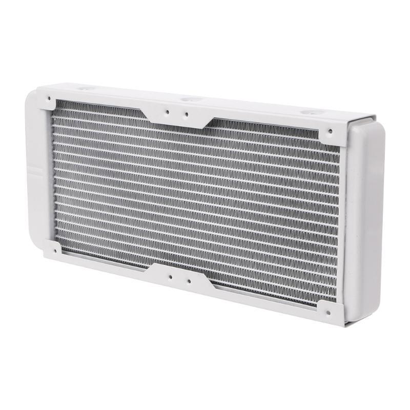 240mm Aluminum Computer Radiator Water Cooler 18 Tube CPU Heat Sink Exchanger