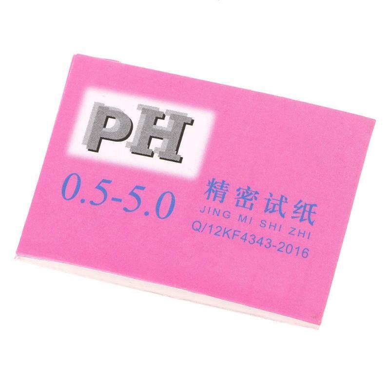 80 Strips pH Alkaline Short-range 0.5-5.0  Indicator Litmus Paper pH Test Strips