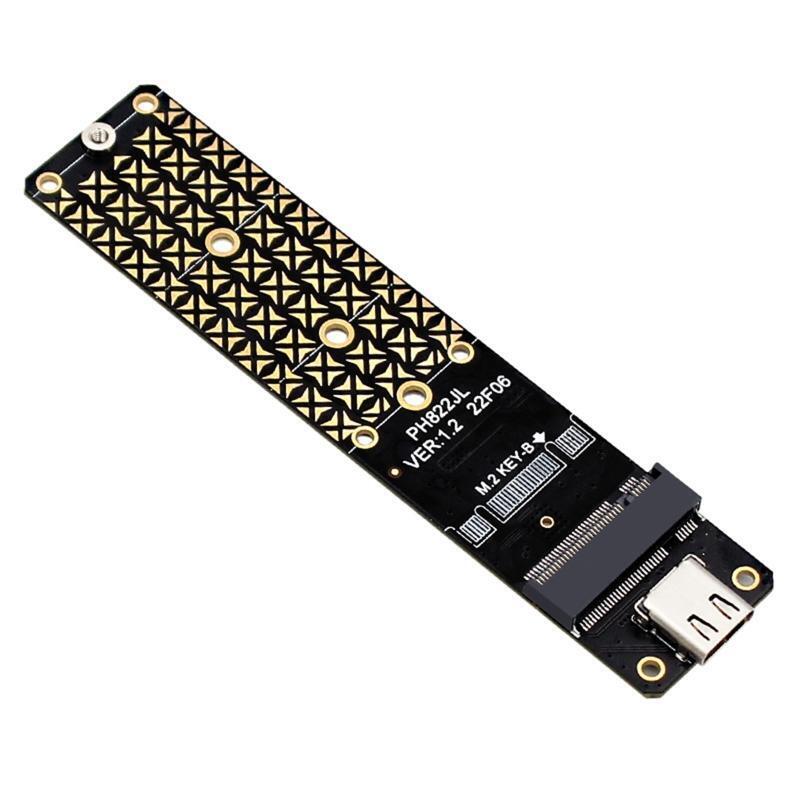 JMS580 Controller NGFF M.2 B-key SSD to USB3.1 TYPE-C  10Gb Adapter Converter