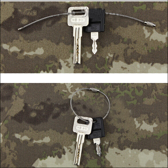20 PCS Stainless Steel 20cm Wire Keychain Cable Key Ring for Outdoor