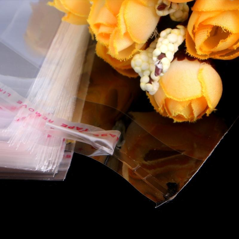 100x Self Adhesive Sealing OPP Bags Great for Soap Candle Gift Wrapping Pouch