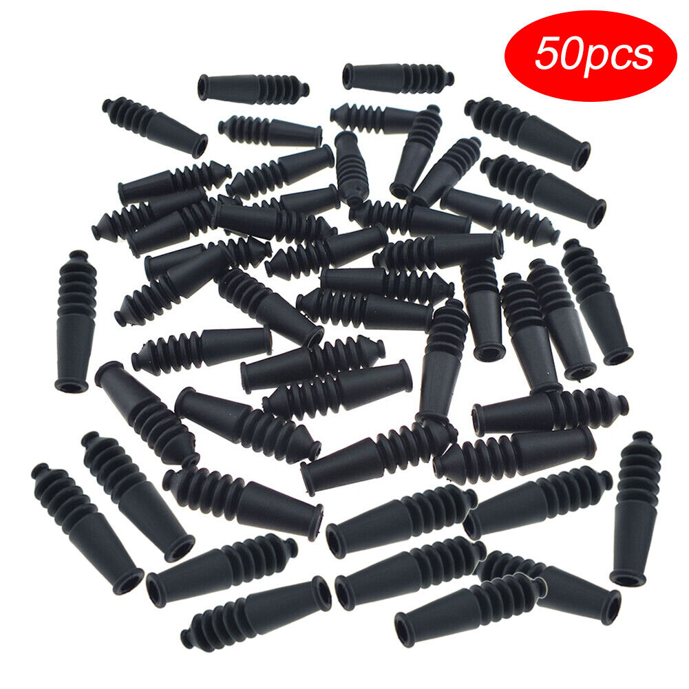 50pcs Rubber Bicycle V Brake Hose Cycling Braking System Line Dust Cover