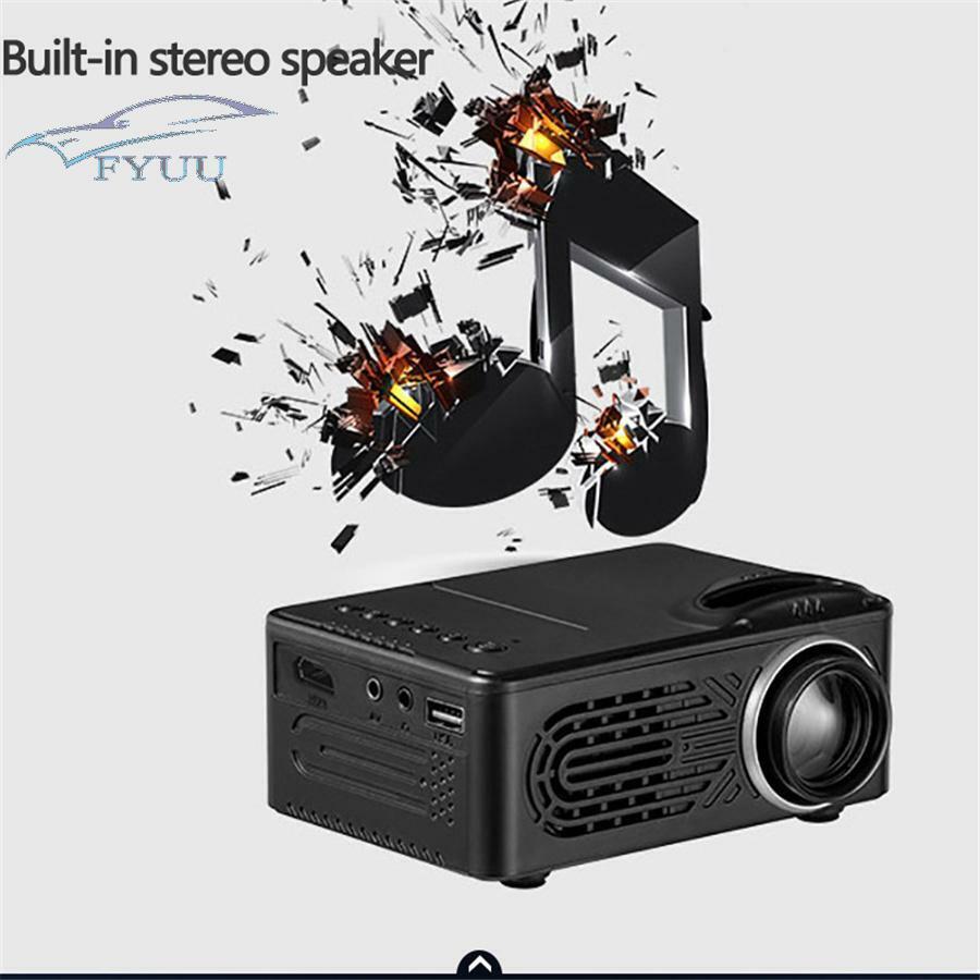 Black Mini LED Projector HD Portable Video Movie Home Theater Cinema HDMI AV USB