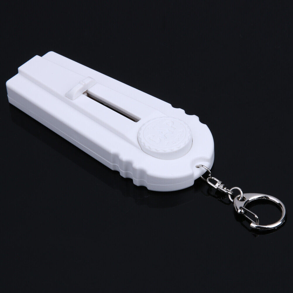 Flying Cap Bottle Beer Opener Cap Launcher Fire Hat Key Ring White