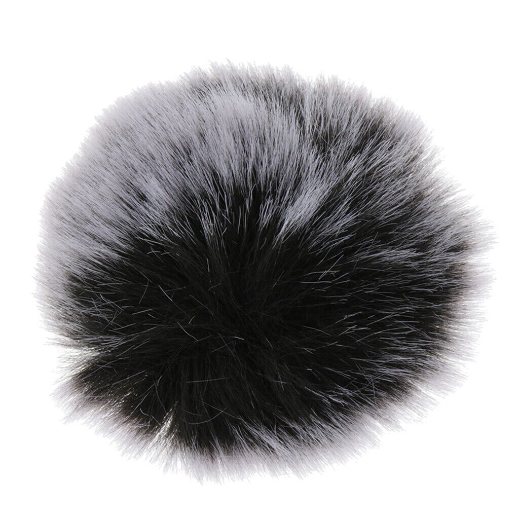 Mini Lapel Lavaliered styleed style Microphone Windscreen MIC Fur  Gray