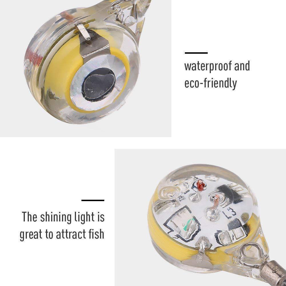 Fishing Lure Trap Light LED Eye Shape Squid Bait Luminous Lure Lamp (Red)