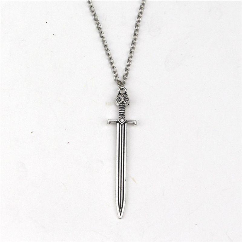 Gothic Medieval Renaissance Weapon Necklace Sword Pendant Necklace Jewelry Charm
