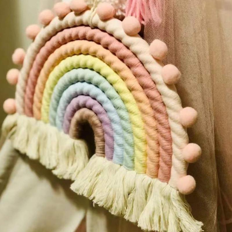 Nordic Rainbow Pendant Creative Ornament Yoga Studio Kids Photography Props