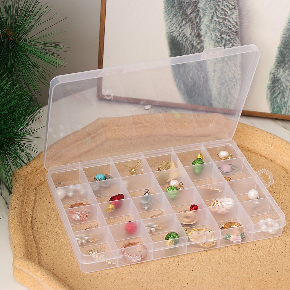 Compartment Beads Container Storage Case Earring Boxes Jewelry Storage Box