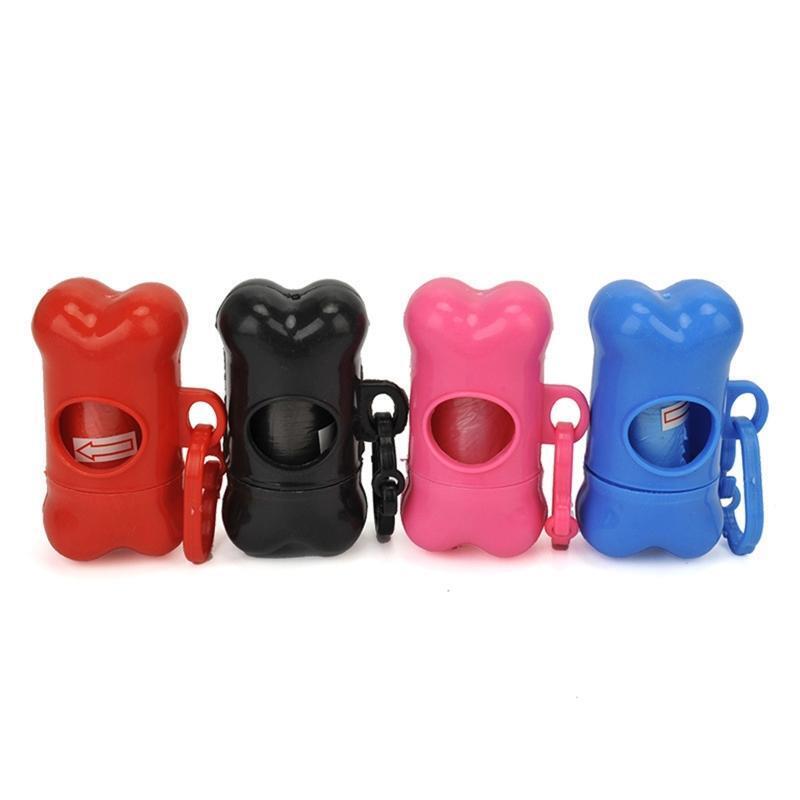Bone Shape Garbage Clean Pet Waste Poo Bag Convenient Dog Portable 1Pc Fashion