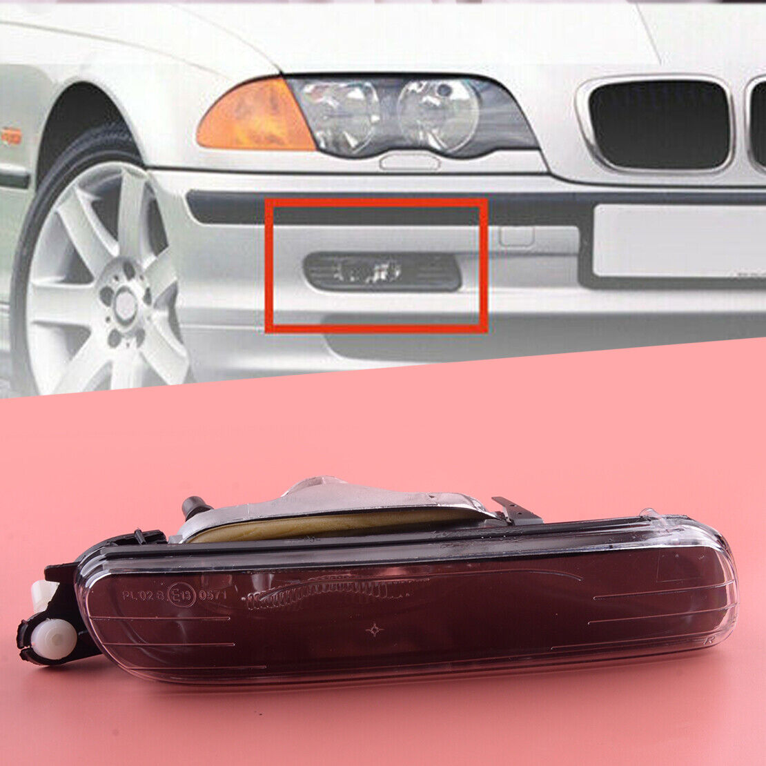 Clear Lens Fog Light Right Side Fit For BMW E46 3 Series 1999 2000 2001