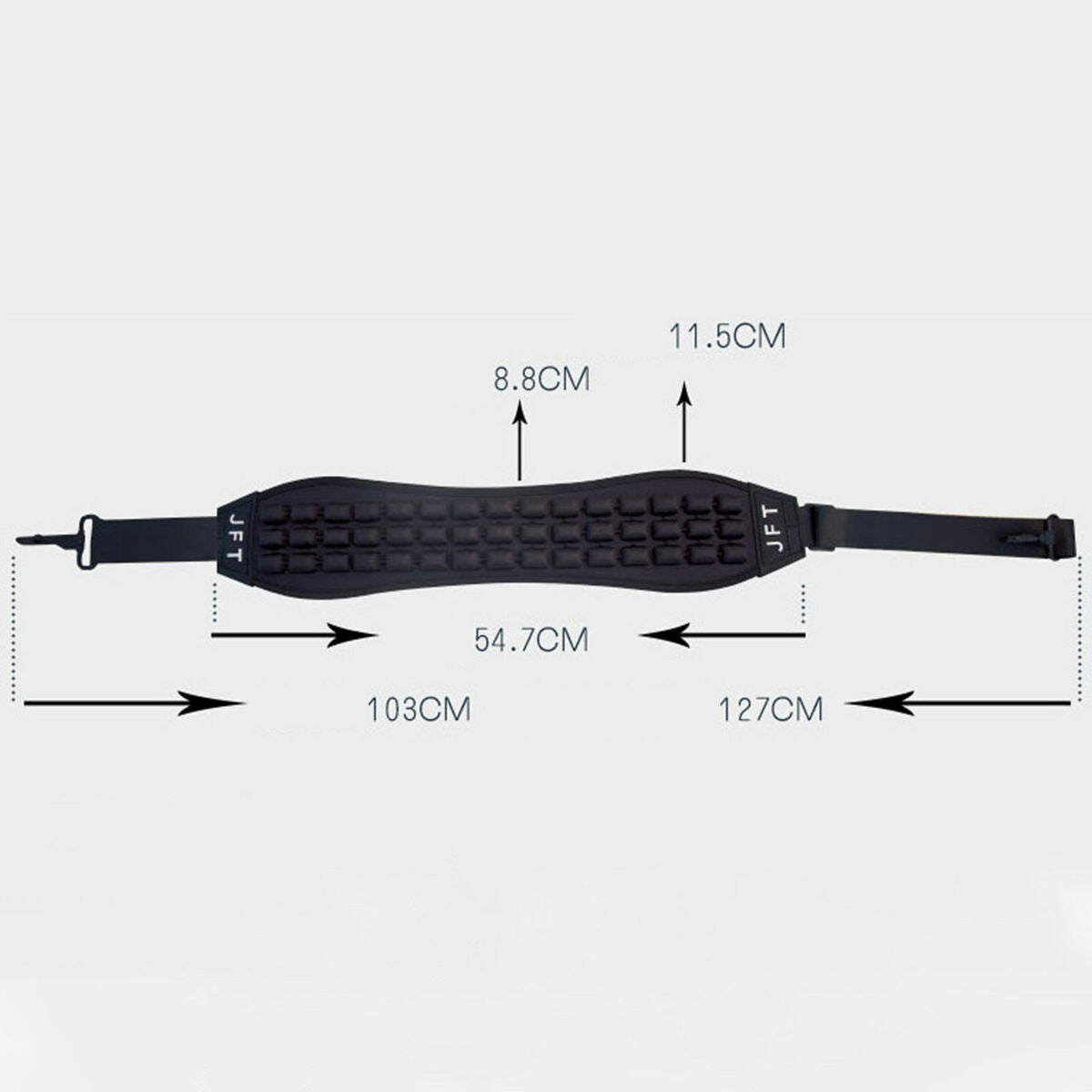 Golf Bag Single Shoulder Strap Padded  Strap Adjustable Black