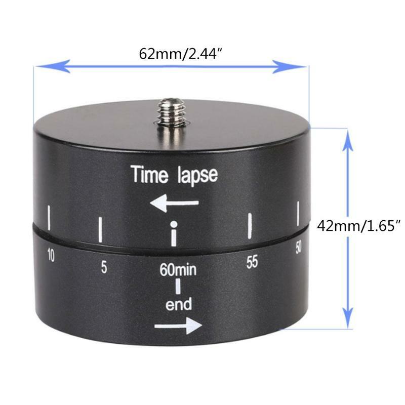 For GoPro360 Action Camera Stabilizer Rotating Panorama Tripod Head Time Lapse