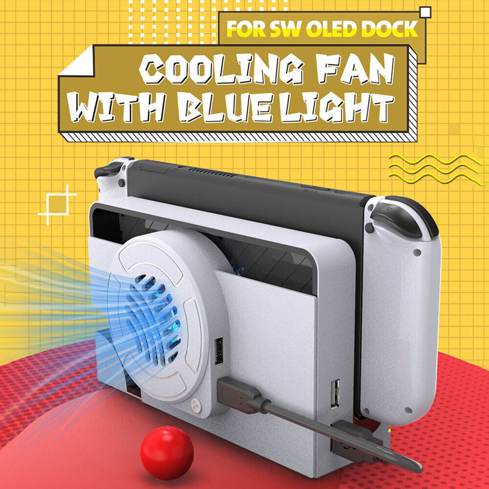 Cooling Fan for NS OLED Charger Dock Cooler Turbo Radiator Heat Dissipation