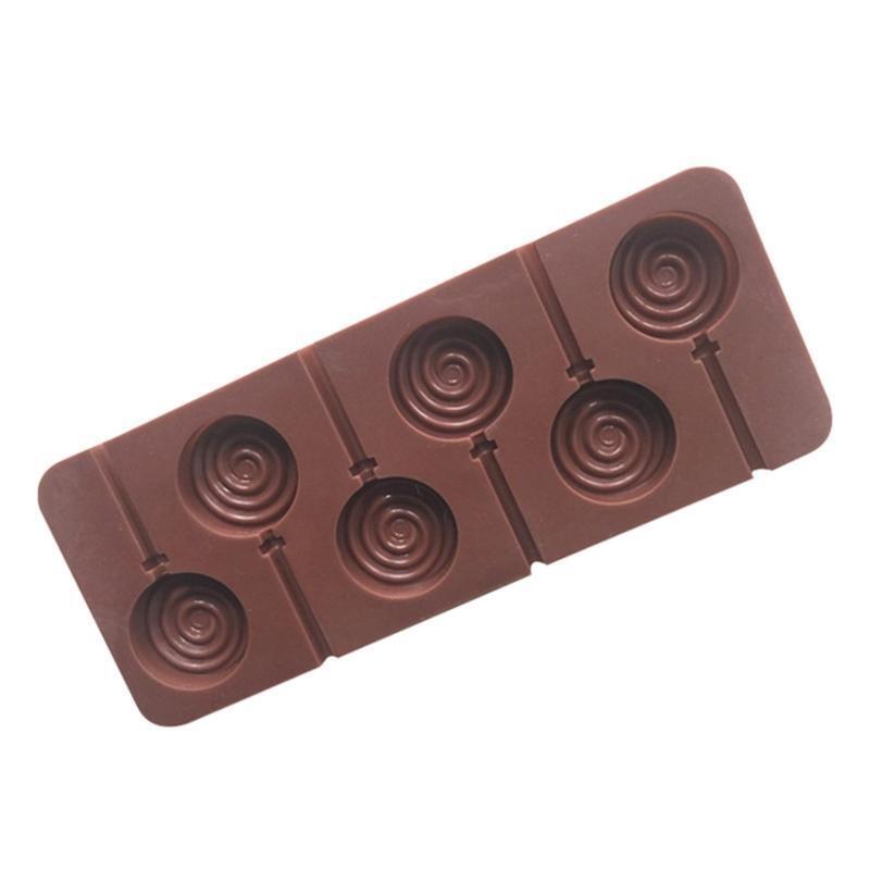 Candy Moulds Round Lollipop Shape Silicone Mold Lollipop Moulds Home DIY Gadgets
