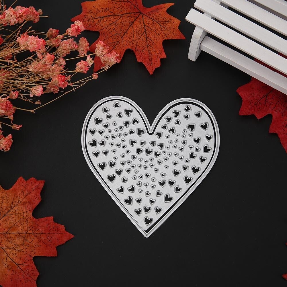 2pcs Love Heart Cutting Dies Stencils Scrapbook Embossing DIY Album Card-22