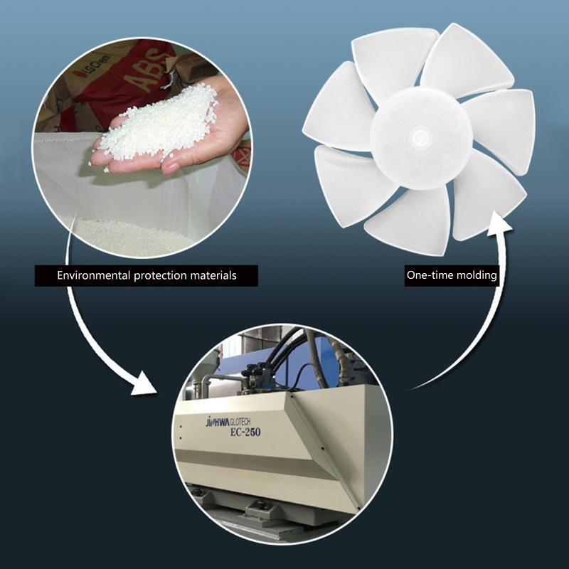 Universal Household Plastic Fan Blade Exhaust Fan Replacement Part 7 Leaves
