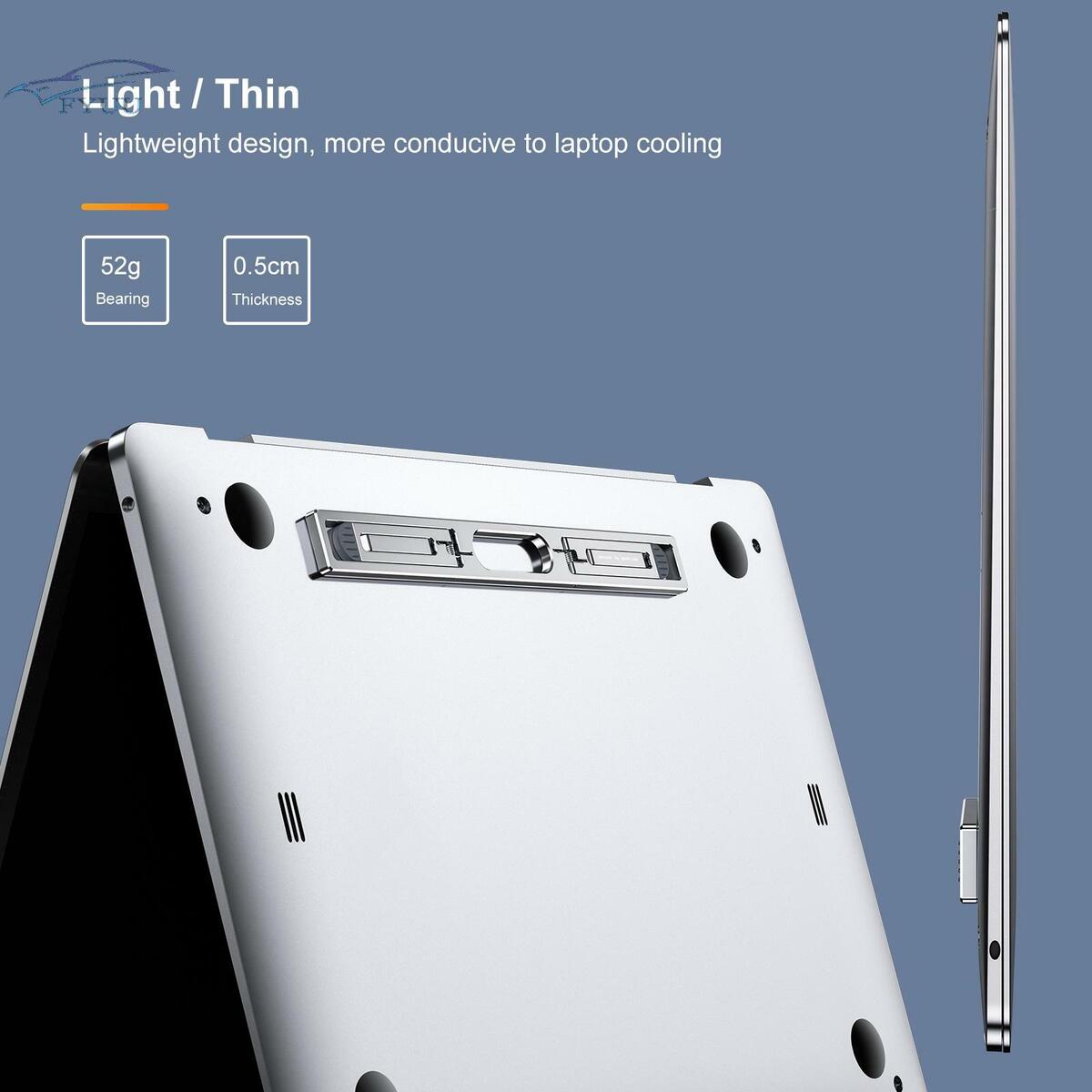 CNC Aluminum Vertical Laptop Stand Adjustable Angle Foldable Holder For Tablet