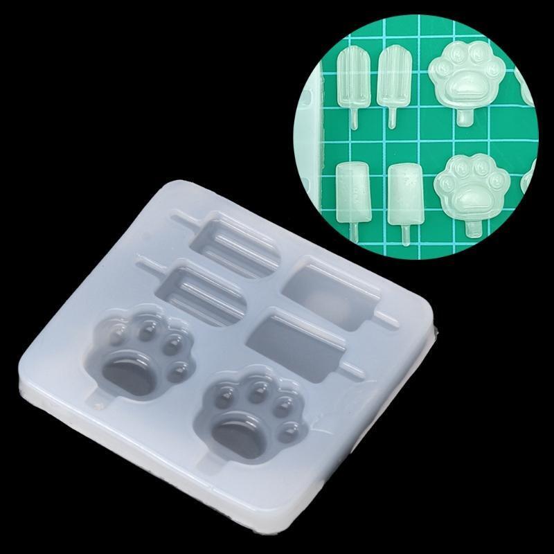 Popsicle Pendant Silicone Epoxy Casting Mold Jewelry Making Tool Fondant Mold