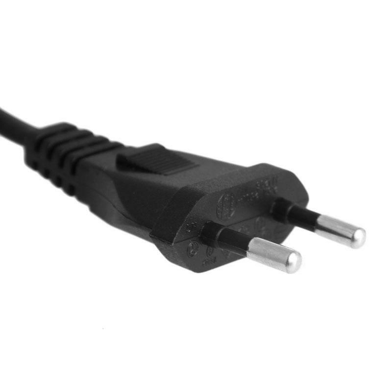 2 Slot Cord Adapter Short C7 To EU European Black Extension Cord Easy to Use