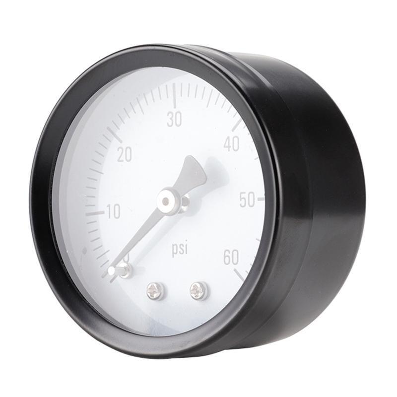 Portable Pressure Gauge 1/8-inch Thread Brass Pressure Meter Air Pressure Gauge