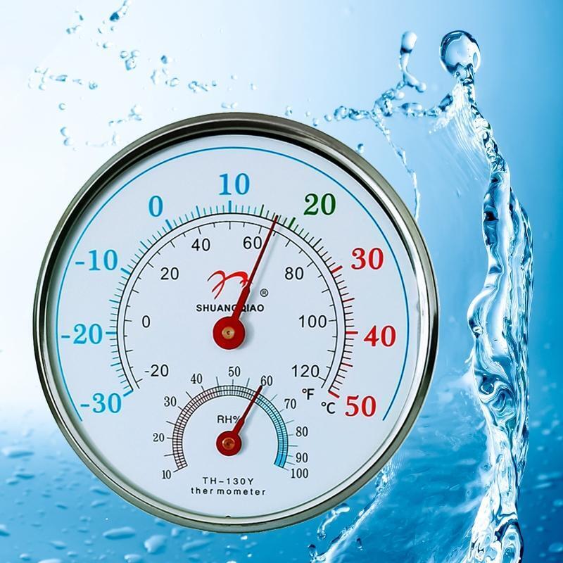 Wall Hanging Thermometer Hygrometer No Needed Battery Fit for Indoor Outdoor