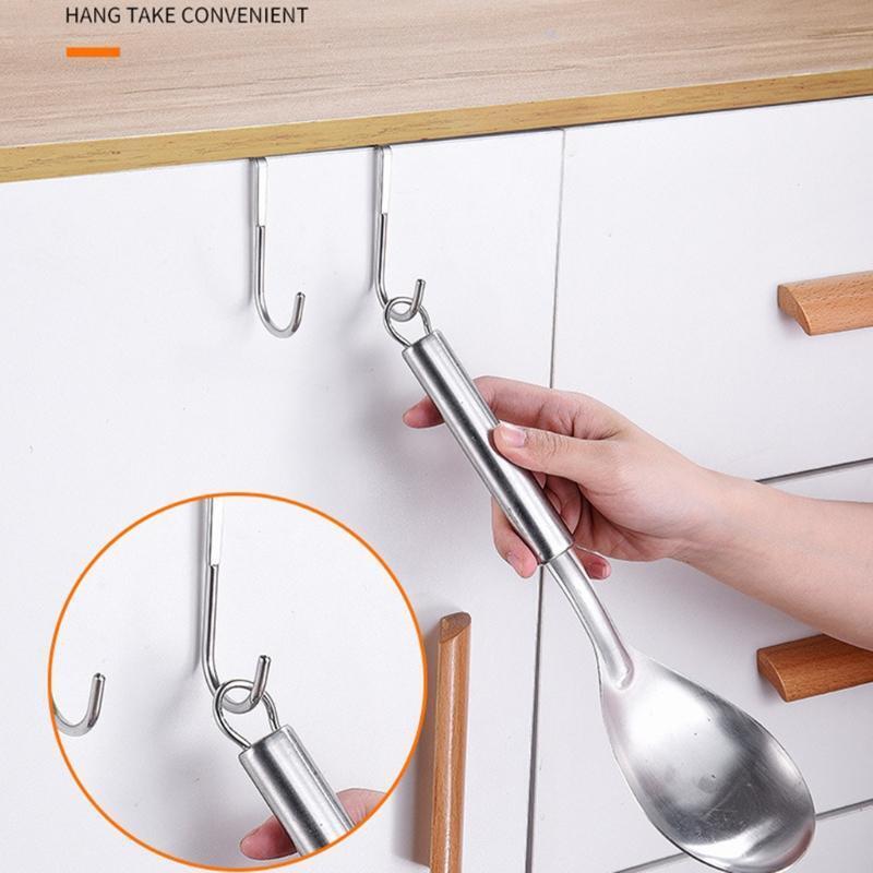 Drill free Door Back Hanger Stainless Steel Hook for Coat Hat Towel Storage Hook
