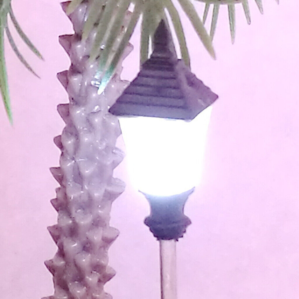 10Pcs Railway Led Lamppost   Lights 1:100 HO Scale 7cm 12V Layout