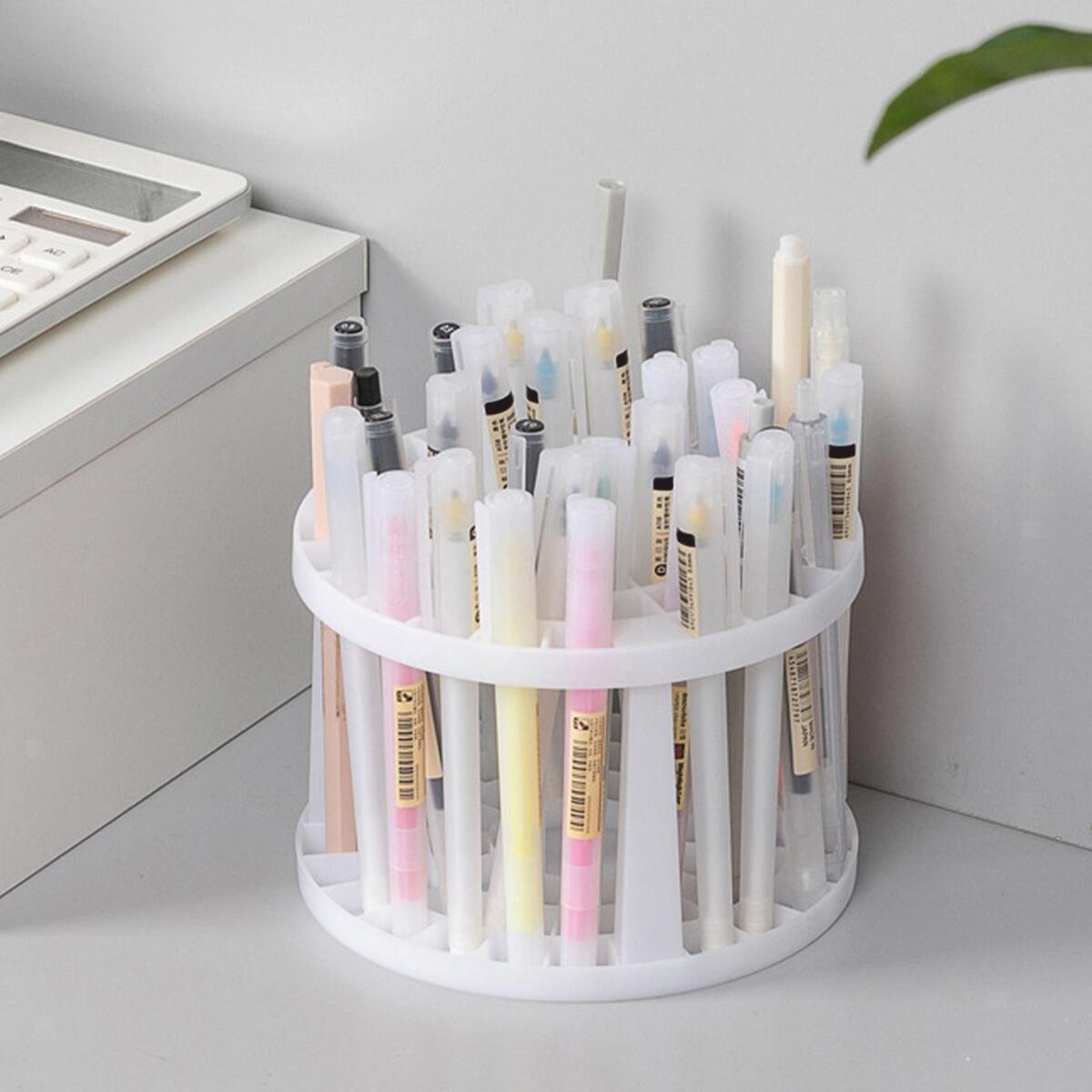 Makeup Brush Storage Rack Large Capacity Display Stand Holder Desk Stand for