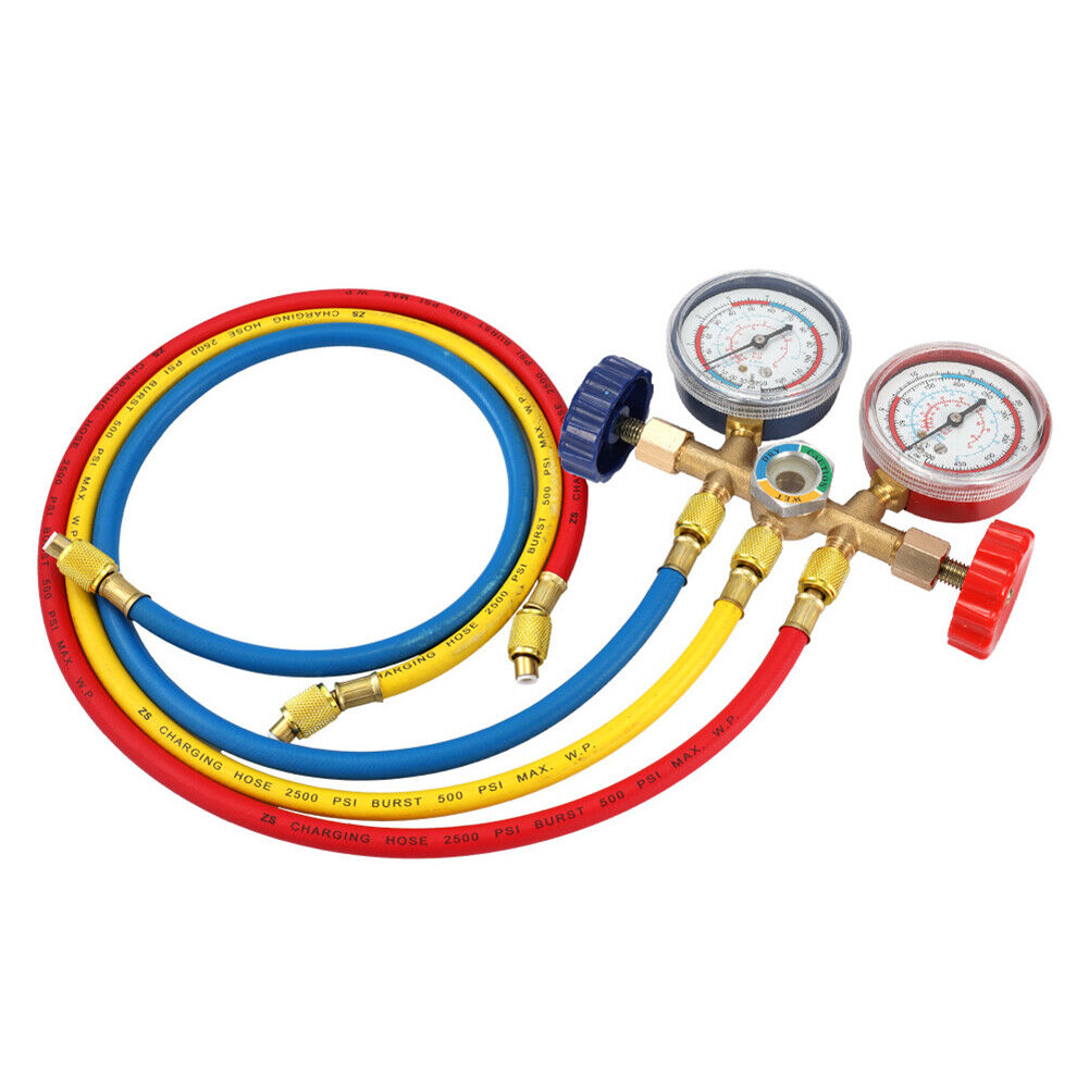 Refrigerant Manifold Gauge Set for R12 R22 R404A R134a Air Condition Tools