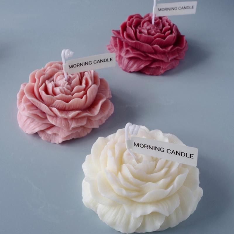 Silicone Large Peony Flower Mold Floral Shape Food Grade Material Candy Cupcake