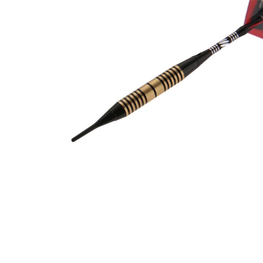 3Pcs Professional Cool Red Devil Flight Soft Tip Darts with Extra 36 Soft Tips