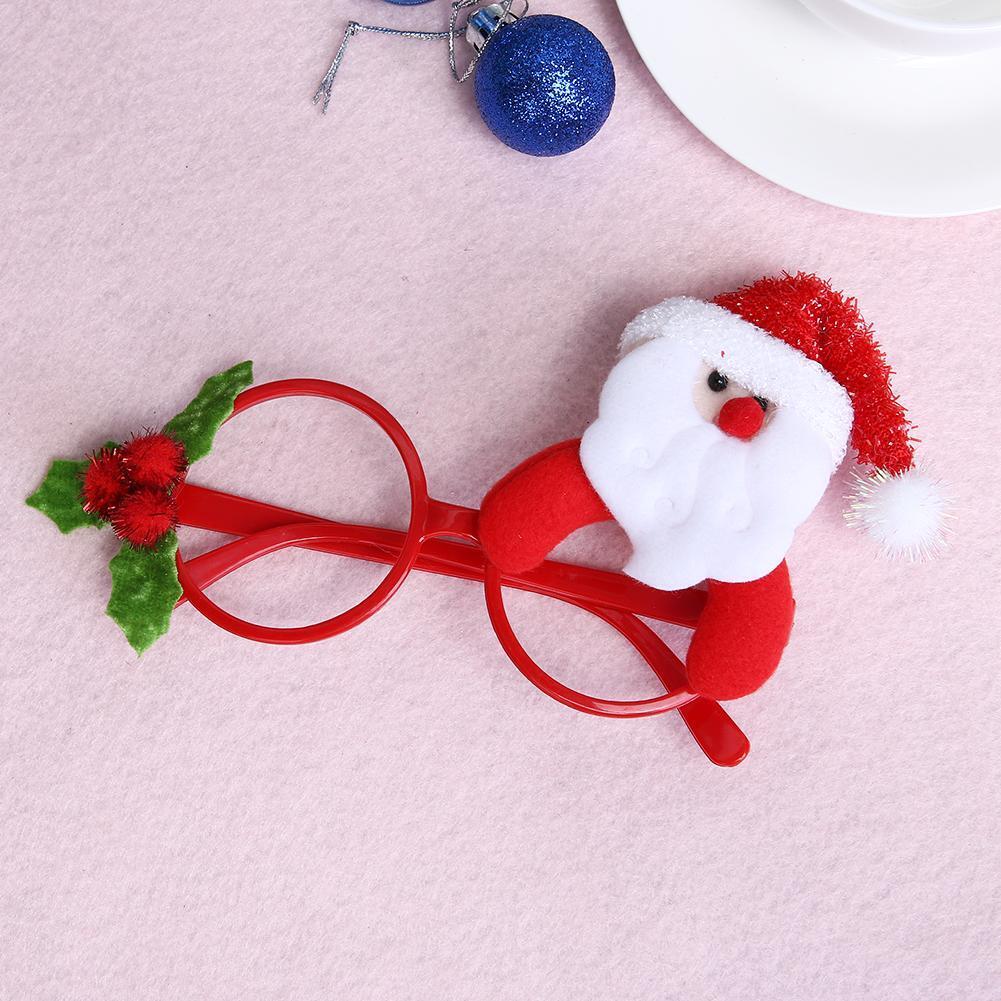 Christmas Sunglass Eyeglass Costume Eye Frame Party Decor(Santa Claus)