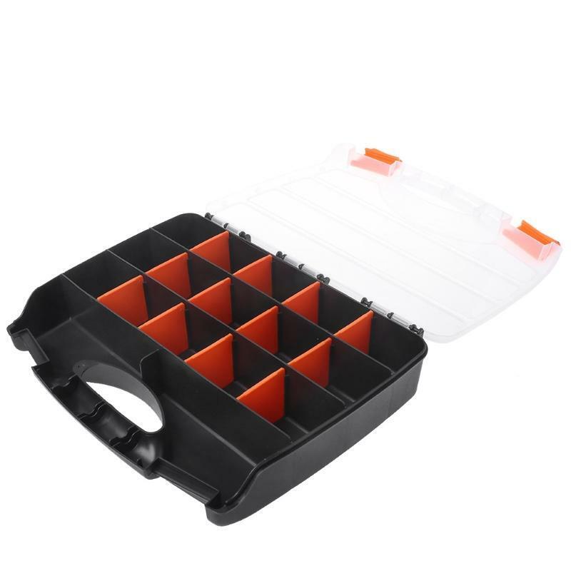 Plastic Hand Tool Storage Case Spanner Screwdriver Parts Hardware Organizer Box
