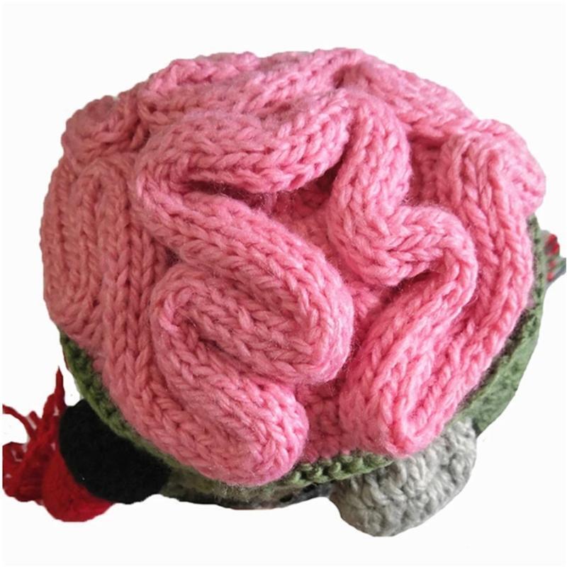Funny Woolen Hat Scary Zombie Eyes Headgear Knitted Beanies for Outdoor Sports